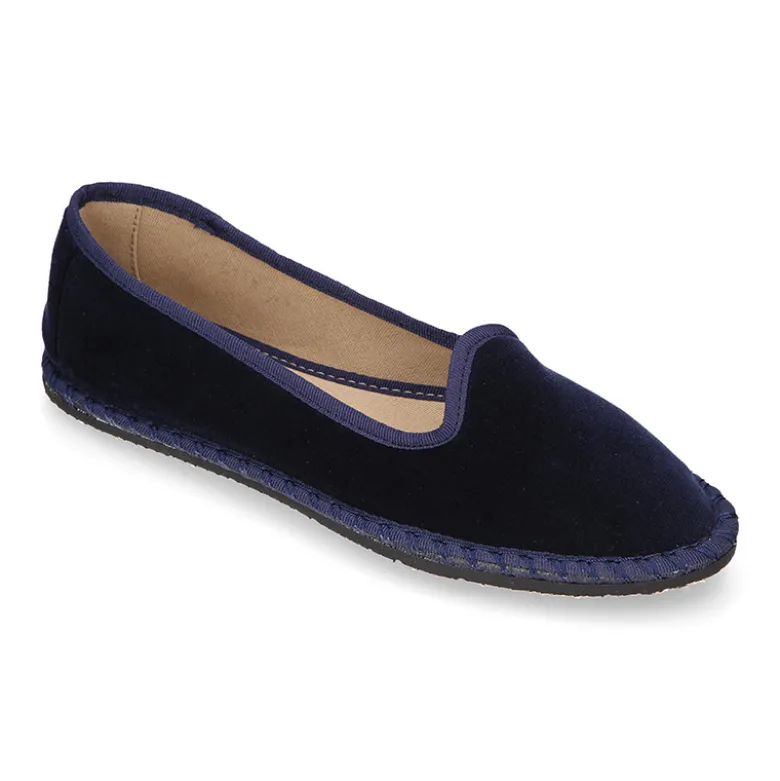 Slipper mujer en terciopelo en colores de moda.