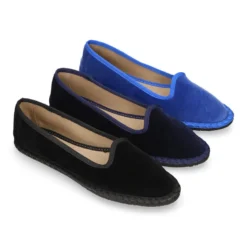 Slipper mujer en terciopelo en colores de moda.