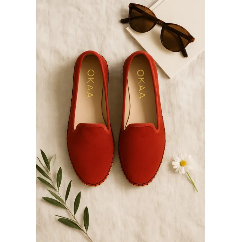 Slipper mujer en terciopelo en colores de moda.
