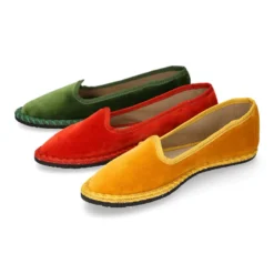 Slipper mujer en terciopelo en colores de moda.