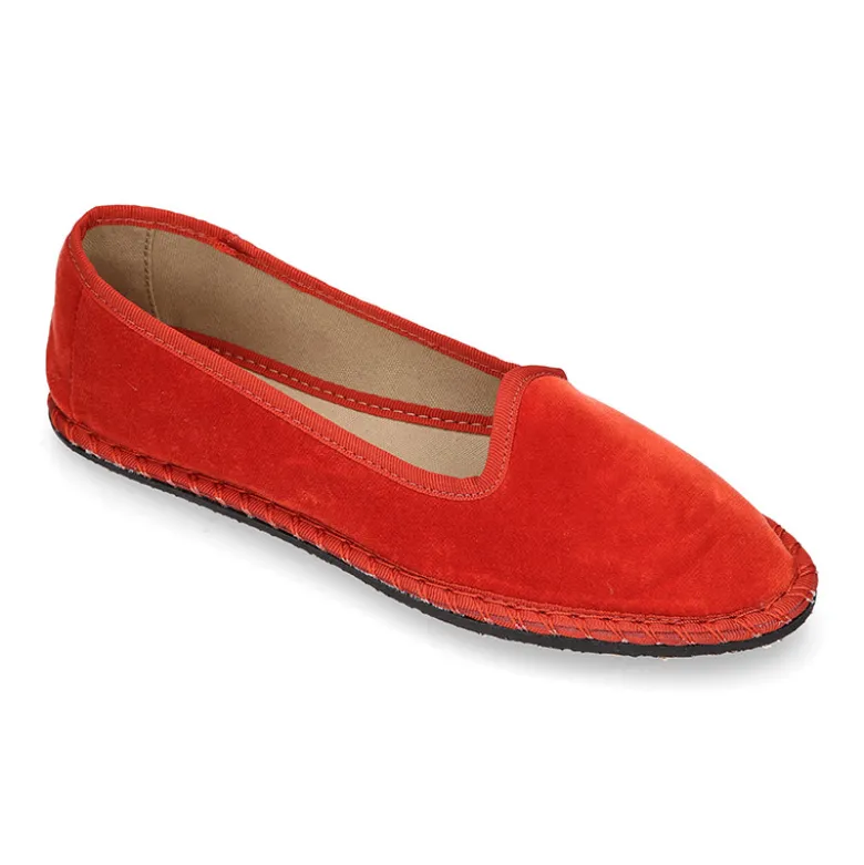 Slipper mujer en terciopelo en colores de moda.