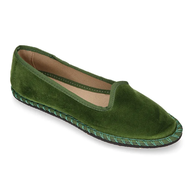 Slipper mujer en terciopelo en colores de moda.