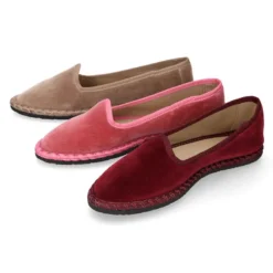 Slipper mujer en terciopelo en colores de moda.
