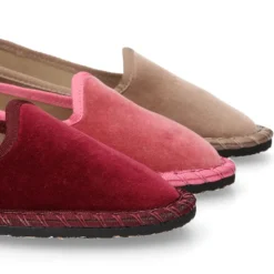 Slipper mujer en terciopelo en colores de moda.