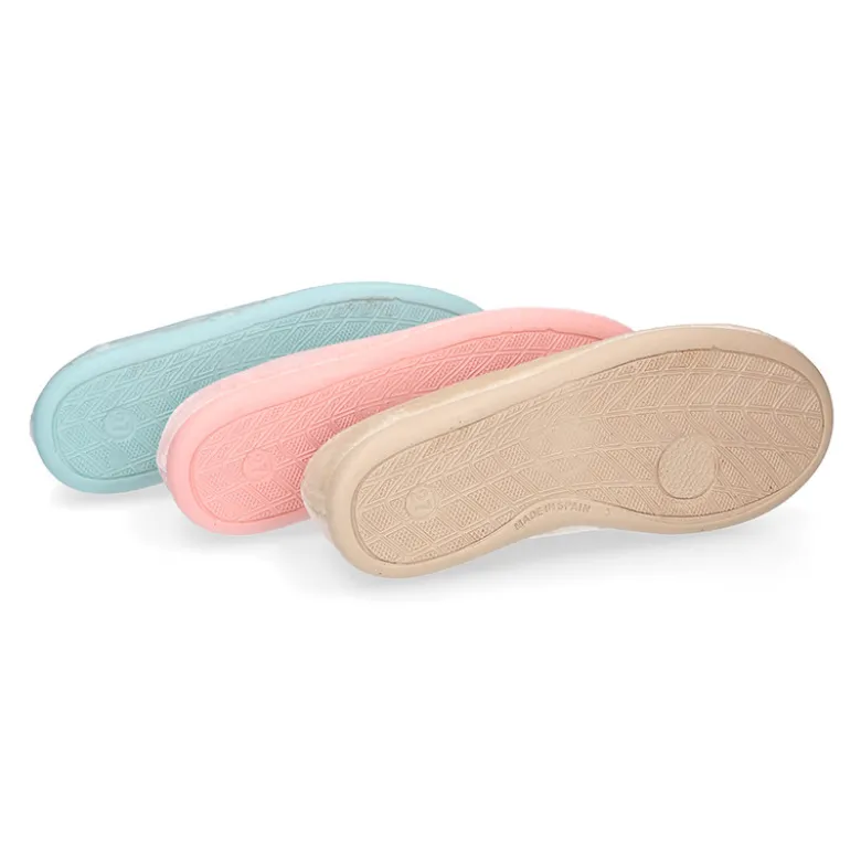 Slipper niños en terciopelo de primavera verano.