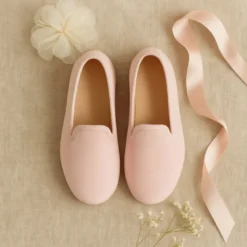Slipper niños en terciopelo de primavera verano.