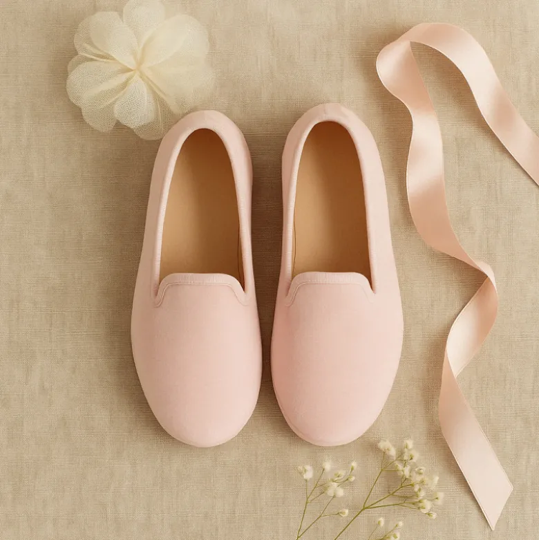 Slipper niños en terciopelo de primavera verano.