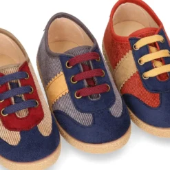 Tenis niño en PANA con cordones. EDICIÓN ESPECIAL.