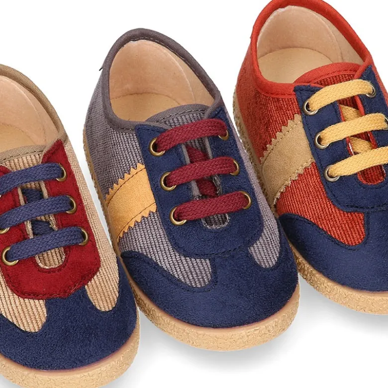 Tenis niño en PANA con cordones. EDICIÓN ESPECIAL.