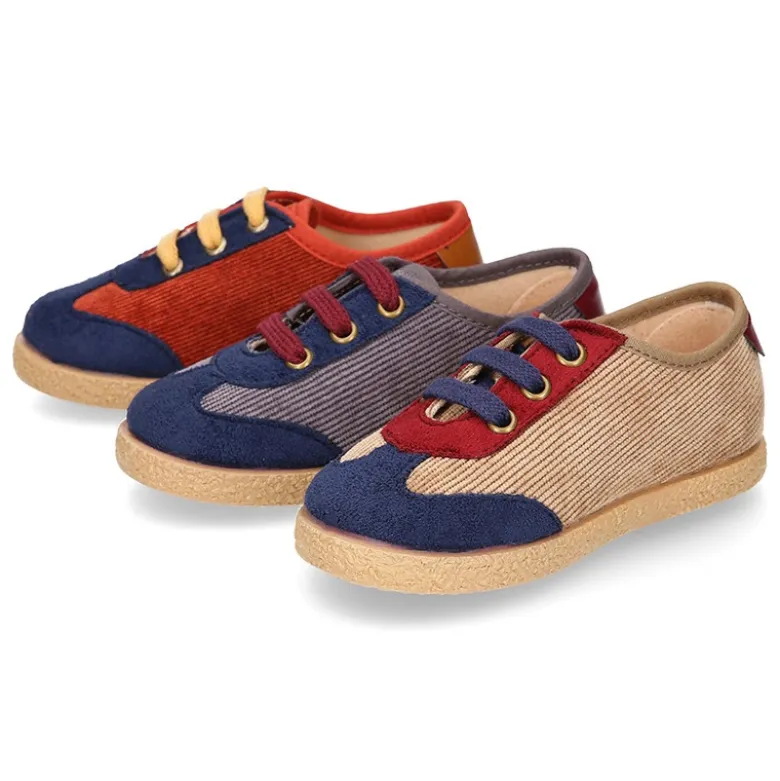 Tenis niño en PANA con cordones. EDICIÓN ESPECIAL.