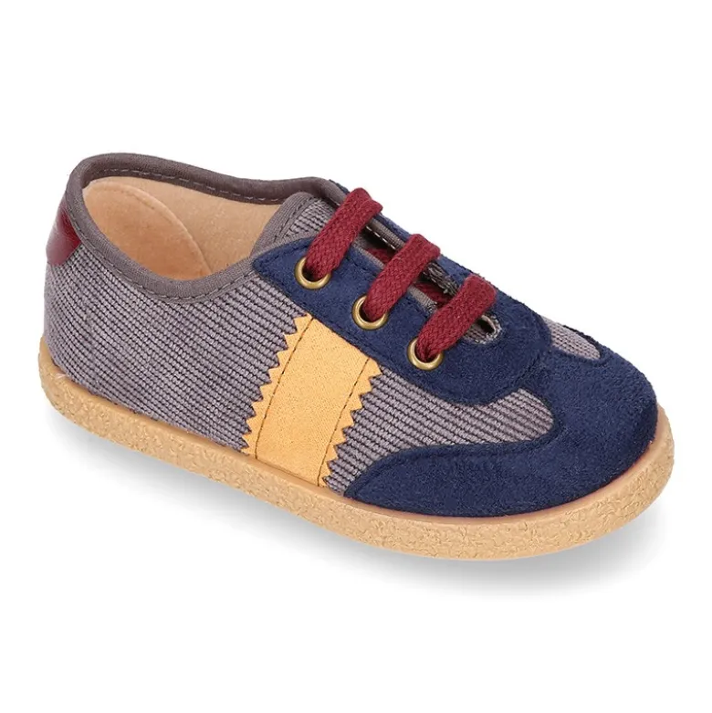Tenis niño en PANA con cordones. EDICIÓN ESPECIAL.