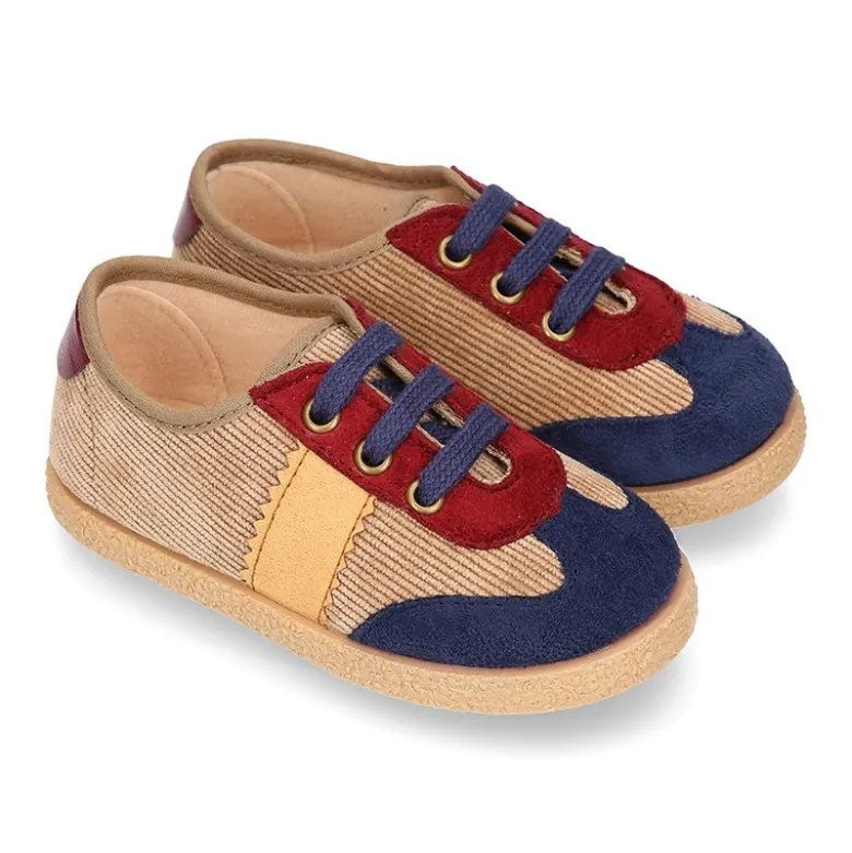 Tenis niño en PANA con cordones. EDICIÓN ESPECIAL.