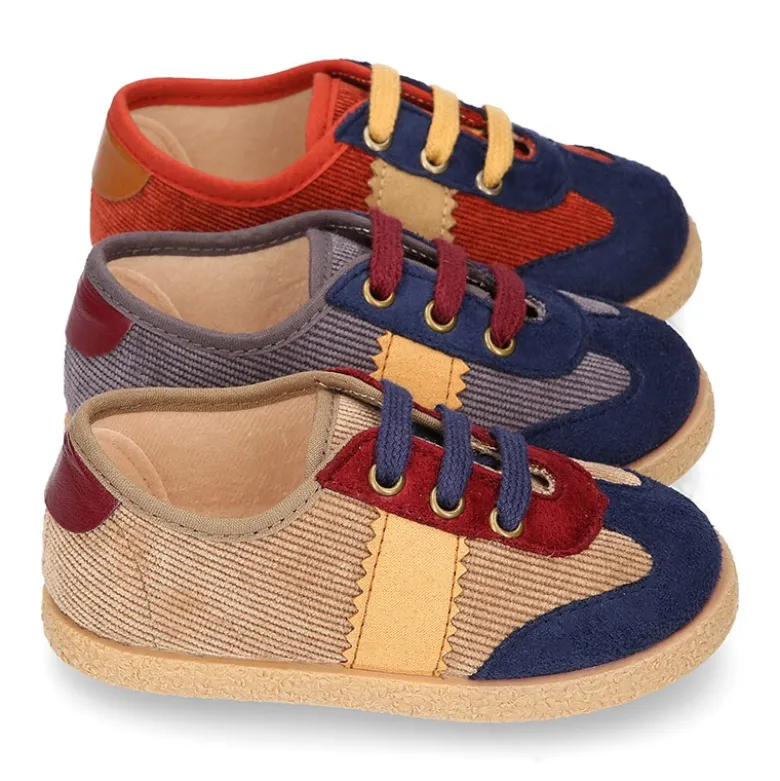 Tenis niño en PANA con cordones. EDICIÓN ESPECIAL.
