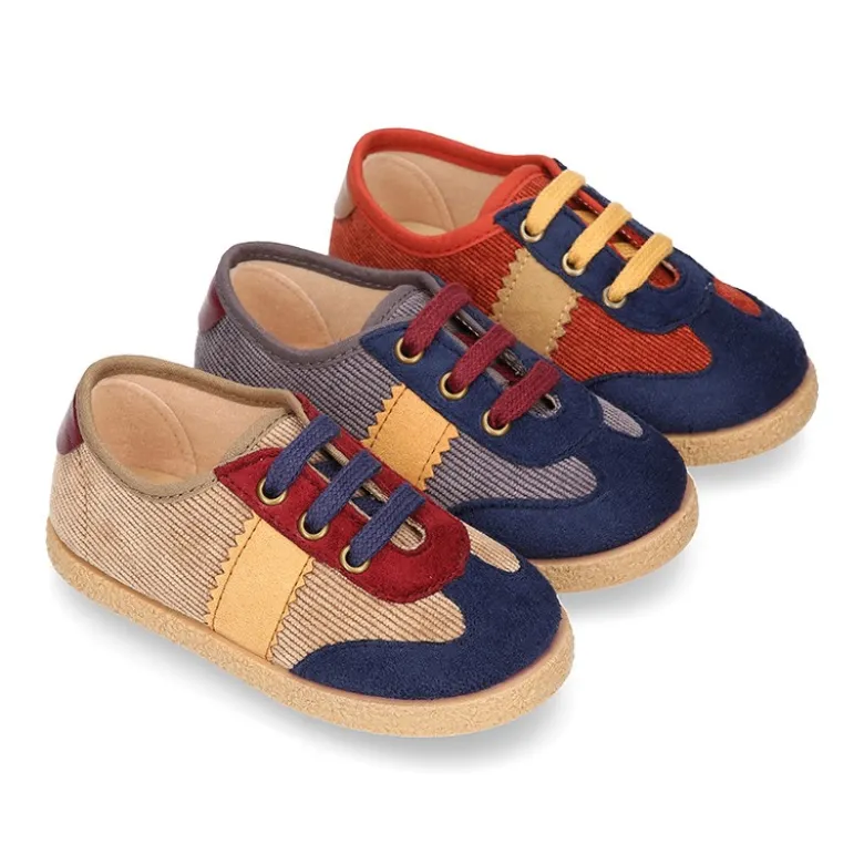 Tenis niño en PANA con cordones. EDICIÓN ESPECIAL.