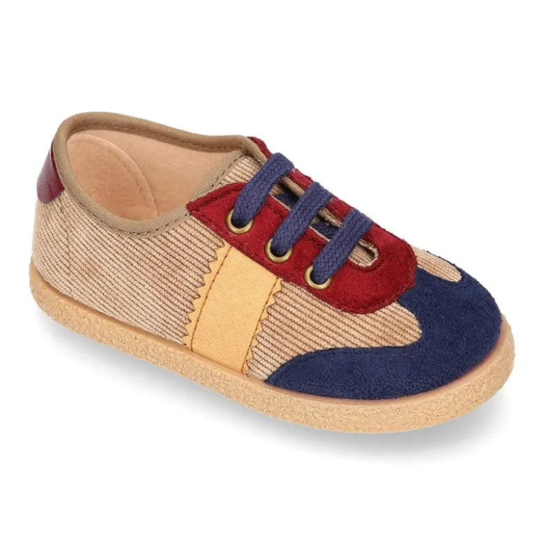 Tenis niño en PANA con cordones. EDICIÓN ESPECIAL.
