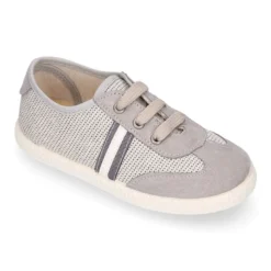 Tenis niños combinado en lona y cordones. Edición especial.