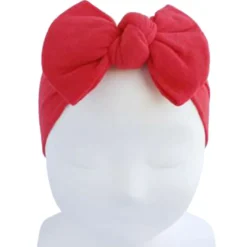 Turbante ancho bebé con lazo anudado.