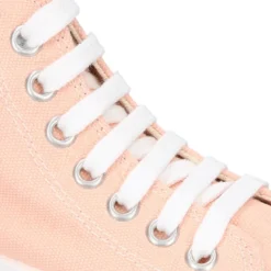 Zapatilla alta niños CASUAL con puntera y cordones en colores pasteles.
