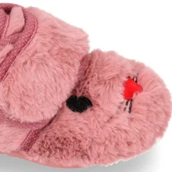 Zapatilla casa niñas tipo Botita sin cordones y diseño CONEJITO.