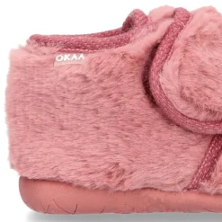 Zapatilla casa niñas tipo Botita sin cordones y diseño CONEJITO.