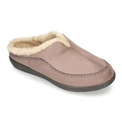 Zapatilla casa niños caballero tipo zueco en Serratex con forro lana.