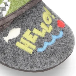 Zapatilla casa niños OKAA FANTASÍA tipo Botita sin cordones.