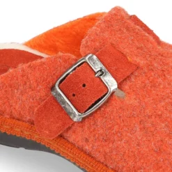 Zapatilla casa niños OKAA ZUECO en lana de colores.