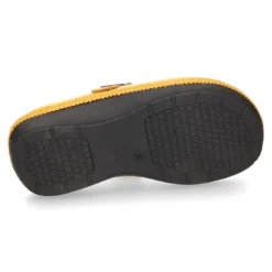 Zapatilla casa niños OKAA ZUECO en lana de colores.