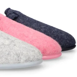 Zapatilla casa niños tipo ZUECO en lona felpa.