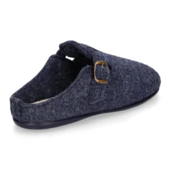 Zapatilla casa niños tipo ZUECO en lona felpa.