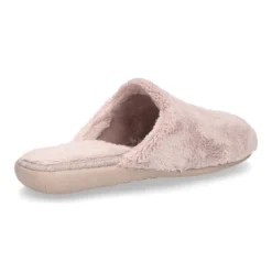 Zapatilla casa niños tipo zueco en lona tipo lana para Otoño.