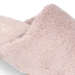 Zapatilla casa niños tipo zueco en lona tipo lana para Otoño.
