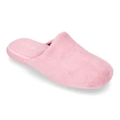 Zapatilla casa niños tipo zueco en lona tipo lana para Otoño.