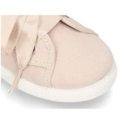 Zapatilla MODA niña en lona serratex con lazos.