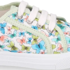 Zapatilla niñas en lona algodón con MARIPOSAS.