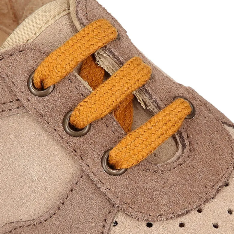 Zapatilla niños CASUAL con cordones en piel serraje.