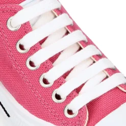 Zapatilla niños CASUAL OKAA con puntera y cordones en color Rosa Francés.