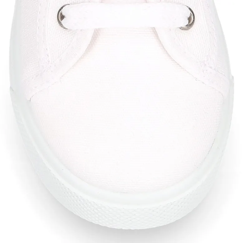 Zapatilla niños con cordones en lona algodón con diseño BANDERA.