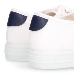 Zapatilla niños con cordones en lona algodón con diseño BANDERA.