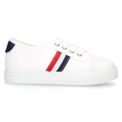 Zapatilla niños con cordones en lona algodón con diseño BANDERA.