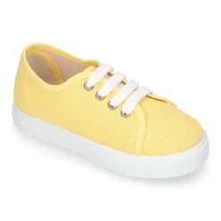 Zapatilla niños con cordones en LINO.