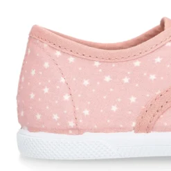 Zapatilla niños con cordones y puntera en lona con ESTRELLAS.