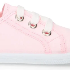 Zapatilla niños con cordones y puntera en lona ALGODÓN.