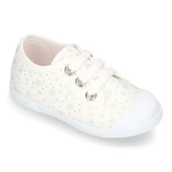 Zapatilla niños con puntera y cordones en lona ASTRO.