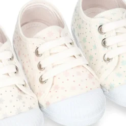 Zapatilla niños con puntera y cordones en lona ASTRO.