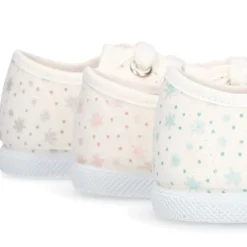 Zapatilla niños con puntera y cordones en lona ASTRO.