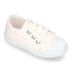 Zapatilla niños con puntera y cordones en lona ASTRO.