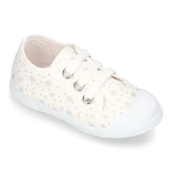 Zapatilla niños con puntera y cordones en lona ASTRO.