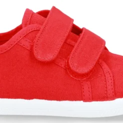 Zapatilla niños con puntera y sin cordones en lona algodón.