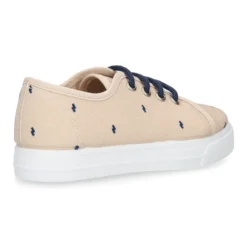 Zapatilla niños en ALGODÓN FANTASÍA para vestir con cordones.